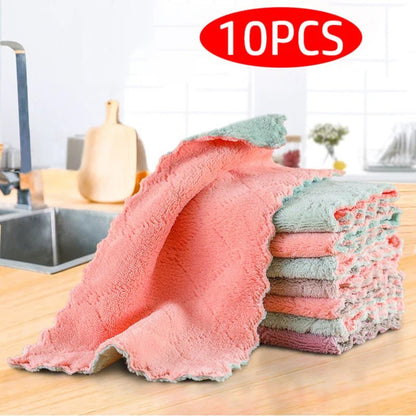 10PCS Microfiber Kitchen Cleaning Towels - Cake Pops Parties