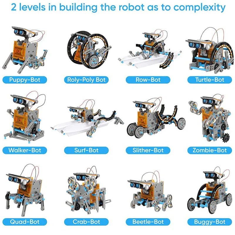 12 - in - 1 Solar Robot Toy Kit - Cake Pops Parties