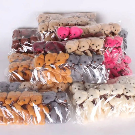 12Pcs Mini Teddy Bear Plush Toys - Cake Pops Parties