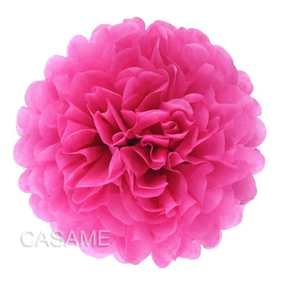 Versatile 15Cm vibrant tissue paper pom poms from Faron, suitable for various festive occasions.