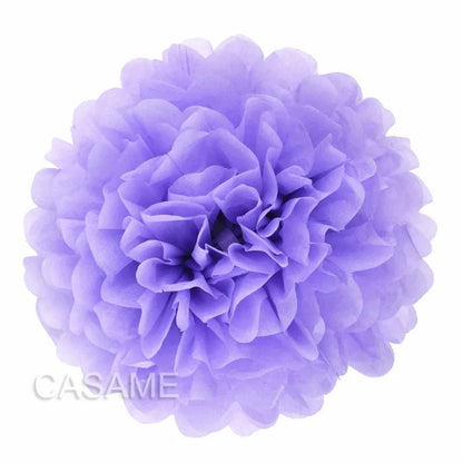 Festive 15Cm tissue paper pom poms in vibrant colours by Faron, perfect for celebrations.