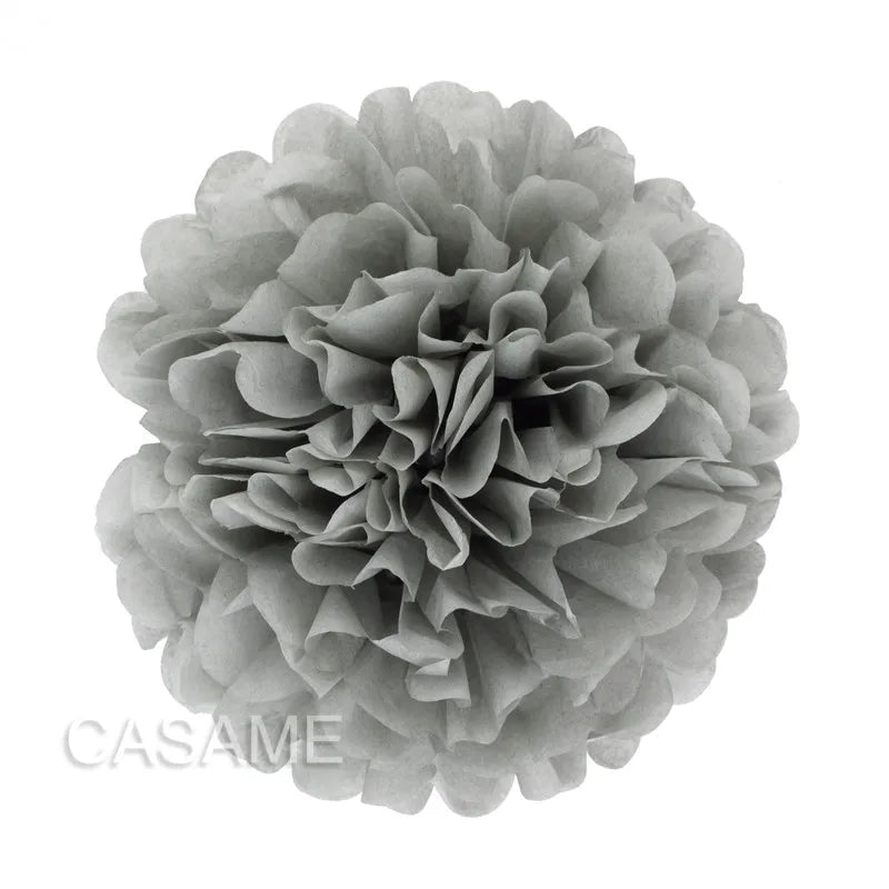 Delightful 15Cm tissue paper pom poms by Faron, crafted for birthday and wedding decorations.