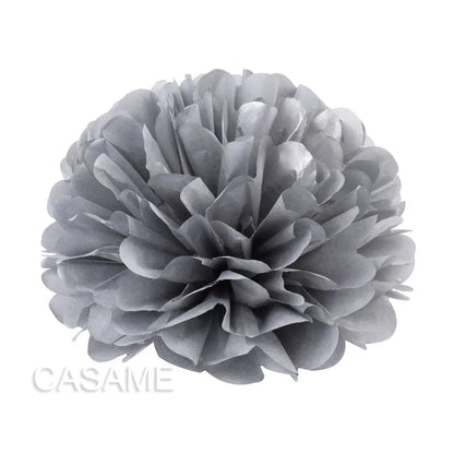 15Cm vibrant tissue paper pom poms by Faron, perfect decoration for birthdays and weddings.