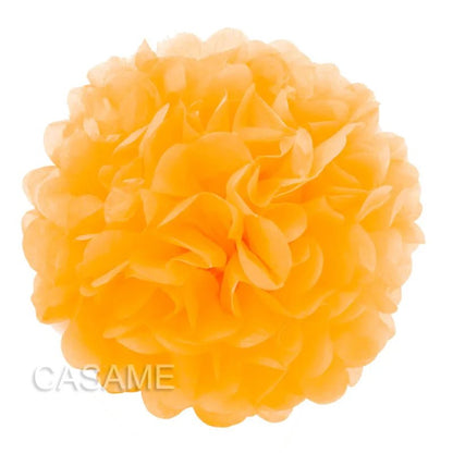 Faron's 15Cm colourful tissue paper pom poms, ideal for adding charm to any occasion.