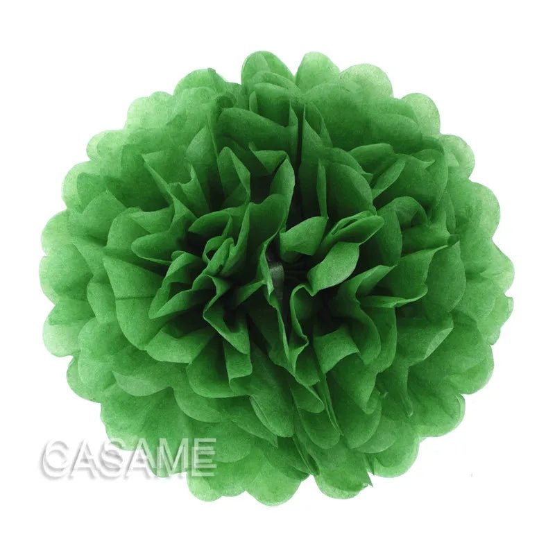 Vibrant 15Cm tissue paper pom poms by Faron, suitable for colourful birthday and nursery decorations.