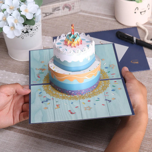 3D Pop Up Birthday Gift Card - Cake Pops Parties