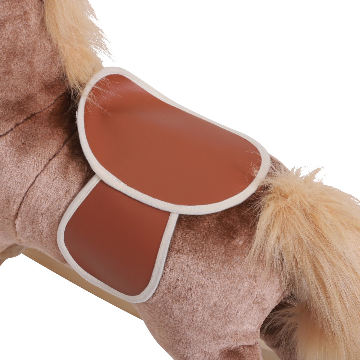Kids Rocking Horse built with a reinforced metal frame, ensuring durability for playful children.