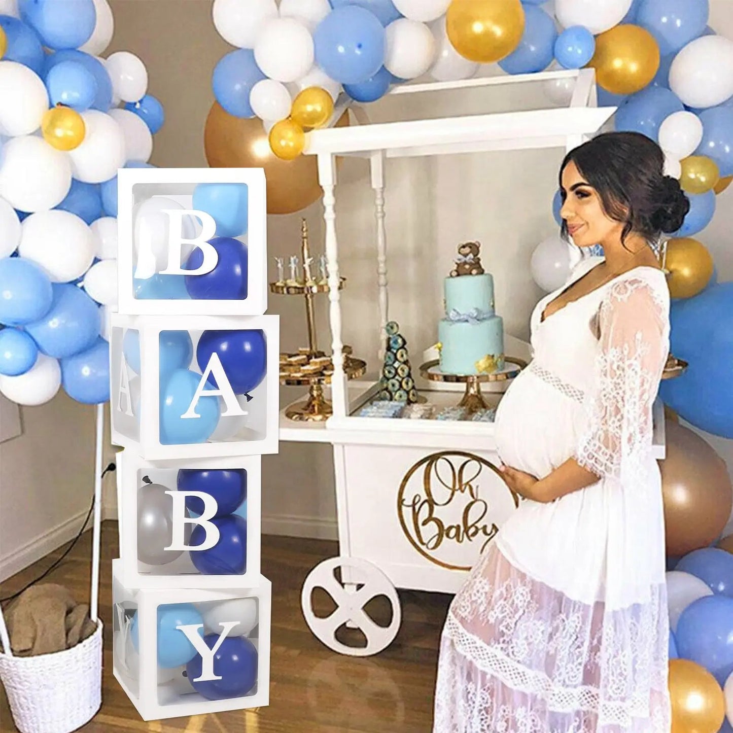 Custom Transparent Balloon Box - Cake Pops Parties