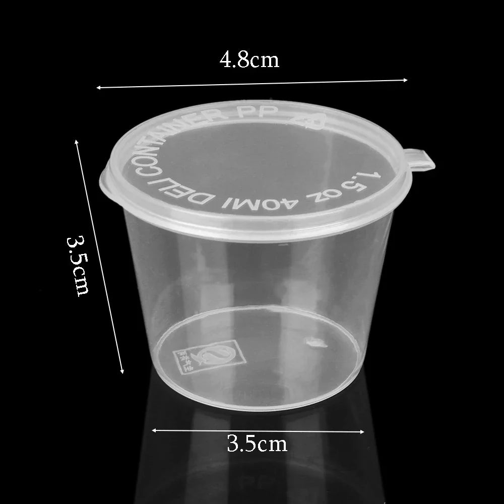 Disposable Plastic Sauce Cup Containers - Cake Pops Parties