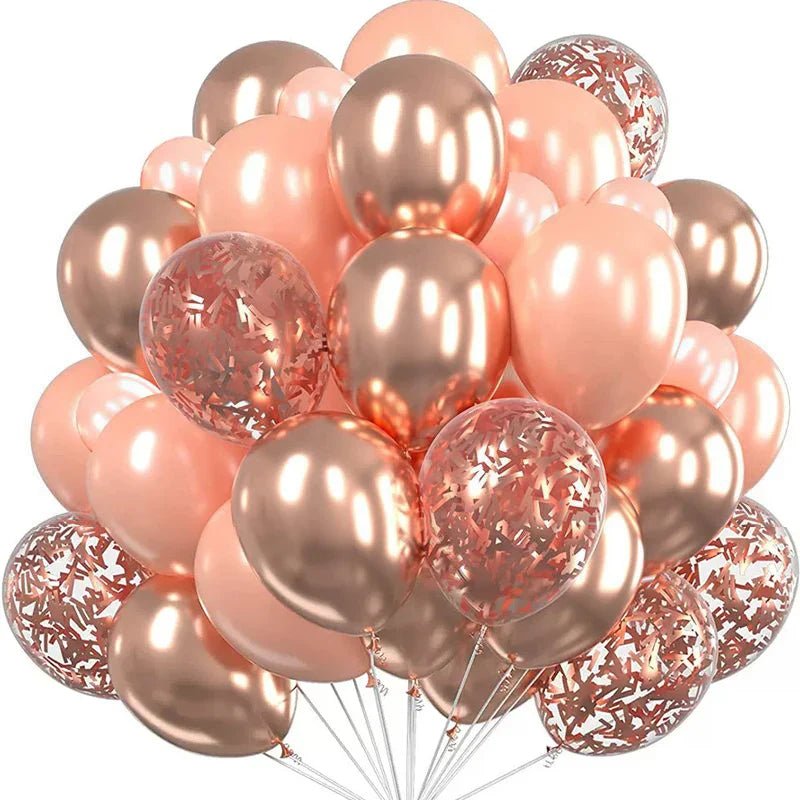 Gold Confetti Metallic Balloons - Party Decor - Cake Pops Parties