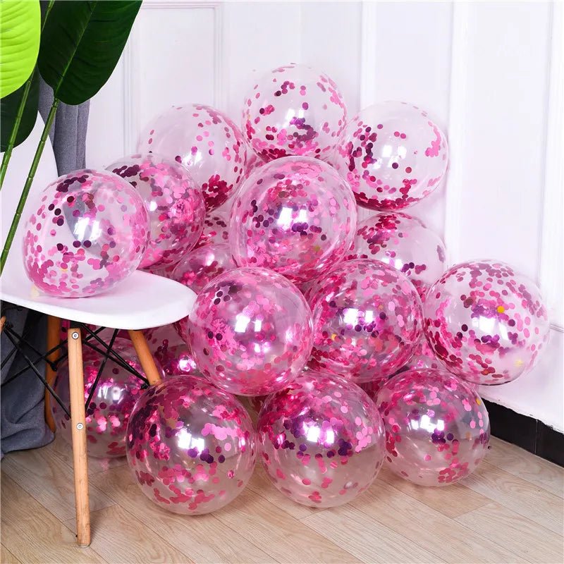 Gold Star Confetti Latex Balloons - Cake Pops Parties