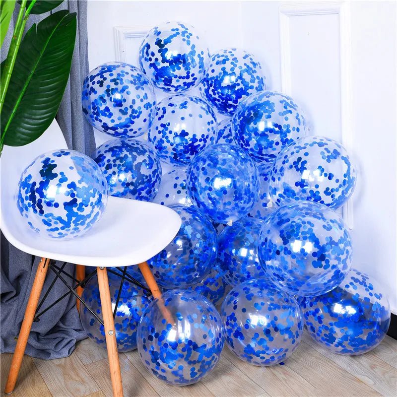 Gold Star Confetti Latex Balloons - Cake Pops Parties