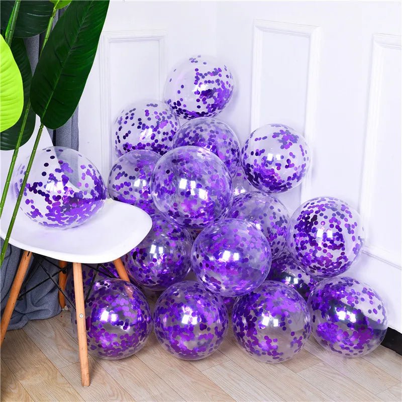Gold Star Confetti Latex Balloons - Cake Pops Parties