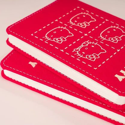 Hello Kitty A6 Fabric Notebook Cute Student Diary Gift - Cake Pops Parties