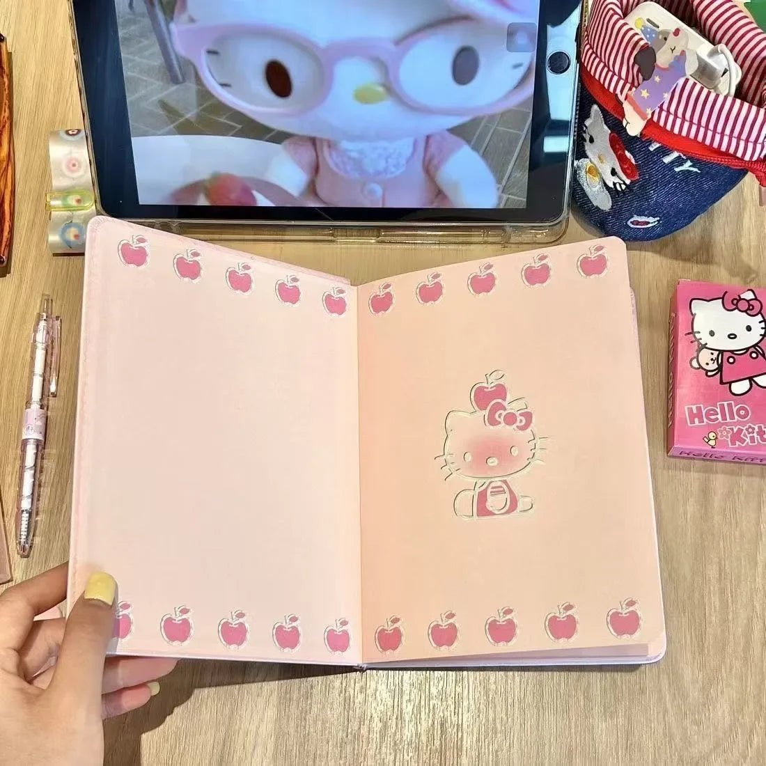 Hello Kitty Journal Thick Paper Colored Pages School Diary Gift - Cake Pops Parties