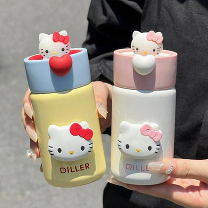 Hello Kitty Tea Cup 200/280ml Leak Proof Steel Insulated Separator - Cake Pops Parties