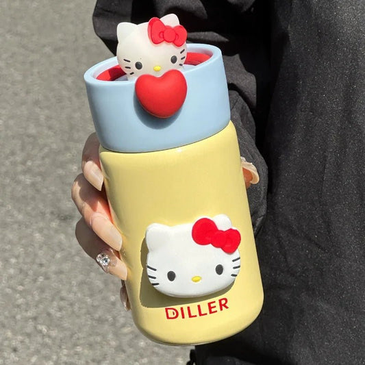 Hello Kitty Tea Cup 200/280ml Leak Proof Steel Insulated Separator - Cake Pops Parties