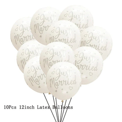 Just Married Confetti Balloon Set - Cake Pops Parties