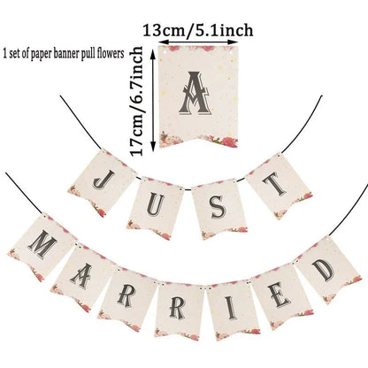 Just Married Confetti Balloon Set - Cake Pops Parties