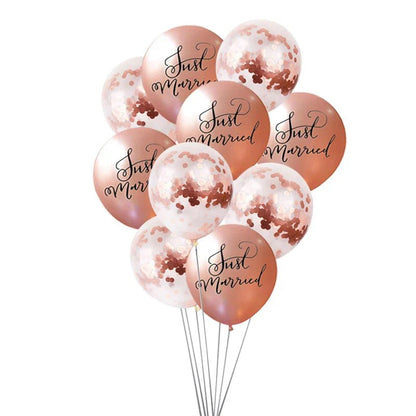 Just Married Confetti Balloon Set - Cake Pops Parties