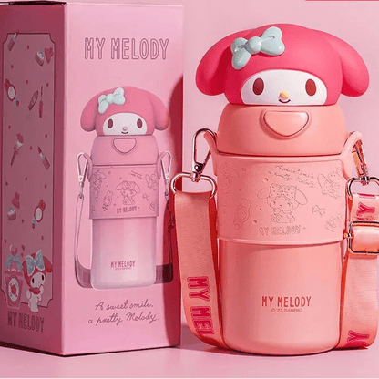 Kuromi Hello Kitty 560ml Thermos Stainless Steel Vacuum Flask - Cake Pops Parties