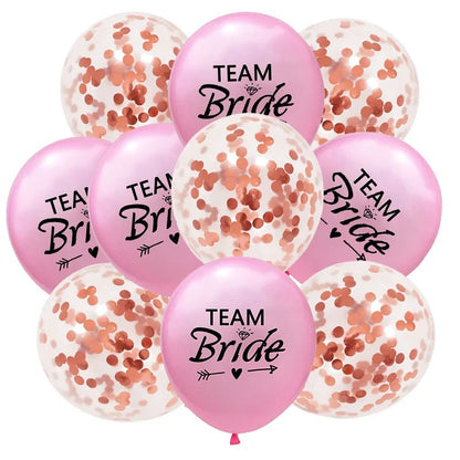 Rose Gold Team Bride Balloons - Cake Pops Parties