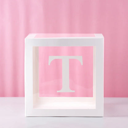 Transparent Balloon Box Baby Shower Decor - Cake Pops Parties